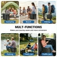 thumbnail image 3 of OHHANI Portable Toilet with pu Cushion Soft Pad Tissue Holder Folding Outdoor Toilet Suitable for Camping, Beach, Hiking, and Car Use, 3 of 7
