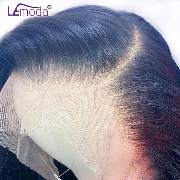 Peluca Frontal de encaje HD 13x6 13x4 pelucas de cabello humano con frente de encaje peluca Lemoda Remy para mujeres 34 32 pulgadas peluca de encaje transparente recto Tan Jianjun unisex