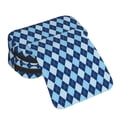 thumbnail image 4 of Goofa Blue Squares Pattern Double Layer Pen Pencil Case, Protective Large Capacity Storage Organizer Pen Pouch, Office College Supplies for Teens Adults, 4 of 7