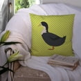 thumbnail image 3 of Carolines Treasures BB7688PW1414 Blue Swedish Duck Green Fabric Decorative Pillow, 14 x 14 in., 3 of 4