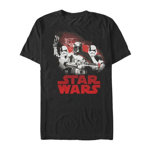 Men's Star Wars The Last Jedi Captain Phasma Trio Graphic Tee Black Medium