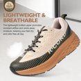 thumbnail image 5 of R CORD Non Slip Work Shoes for Women in Food Service - Waterproof Sneakers for Restaurant Chefs and Nurses - Comfortable Breathable Standing All Day Long Zapatos Antideslizantes para Mujer Khaki 6, 5 of 6