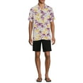 thumbnail image 2 of George Men's Printed Button Front Shirt with Short Sleeves, 2 of 5