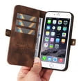 thumbnail image 2 of Nalacover For iPhone 7 Plus/8 Plus Wallet case 【RFID Blocking】【Slide Pocket Slot】,Credit Card Holder Flip Folio Book PU Leather Protective Cover Women Men For iPhone 7 Plus/8 Plus, brown, 2 of 14