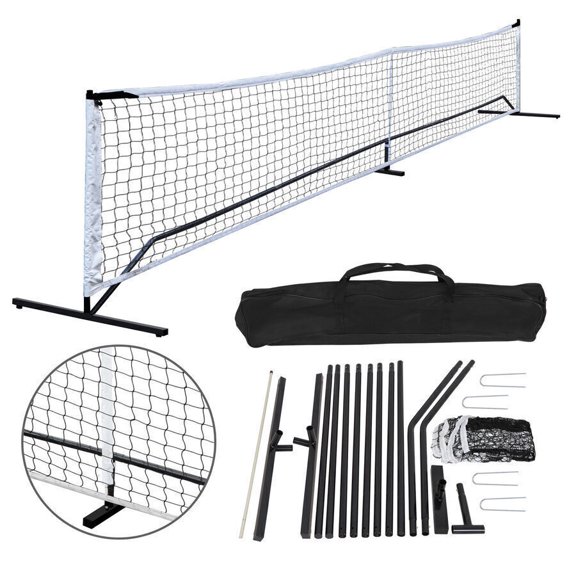 Nylon Sports Net with Metal Frame and Carry Bag, 22 ft