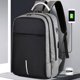 thumbnail image 3 of Mochila para portátil Chicmine con puerto de carga USB, antirrobo, con cerradura codificada, impermeable, para hombres y mujeres, para viajes de negocios, material escolar, 3 of 8