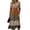 Brown, variant on Summer Dresses Slim Fit Sexy V Neck Midi Dress Pleated Formal Spring Work Dresses Purple M