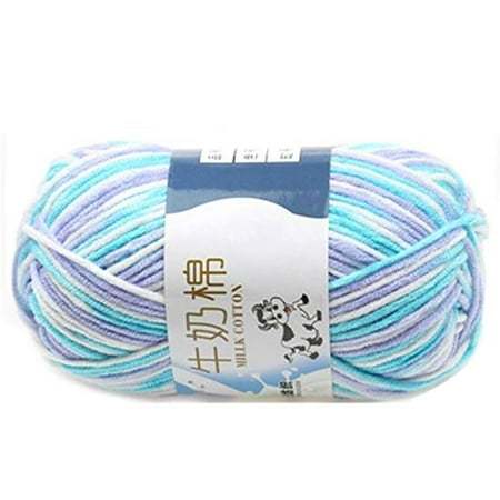 Cotton Chenille Knitting Yarn - Multi Color Warm DIY Milk Cotton Yarn Baby Sweater Yarn Knitting Children Hand Knitted Knit Blanket Crochet Yarn