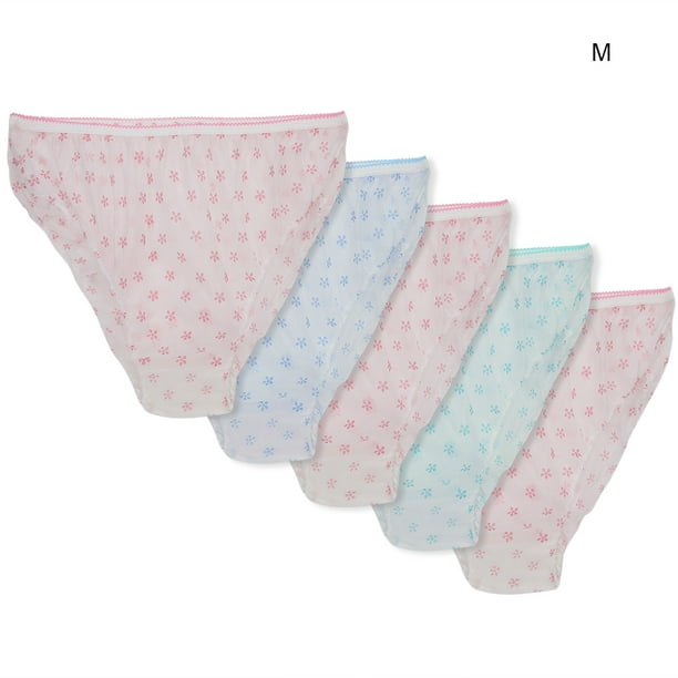 7pcs Pregnant Disposable Underwear Breathable Printing Non-woven Underwear  Panties Briefs for Pregnant Women Travel Menstrual Period Daily Use Size XL
