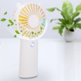 thumbnail image 3 of Ventilateur Électrique Portable Mini de Bureau USB Rechargeable pour Bureau (Blanc), 3 of 10