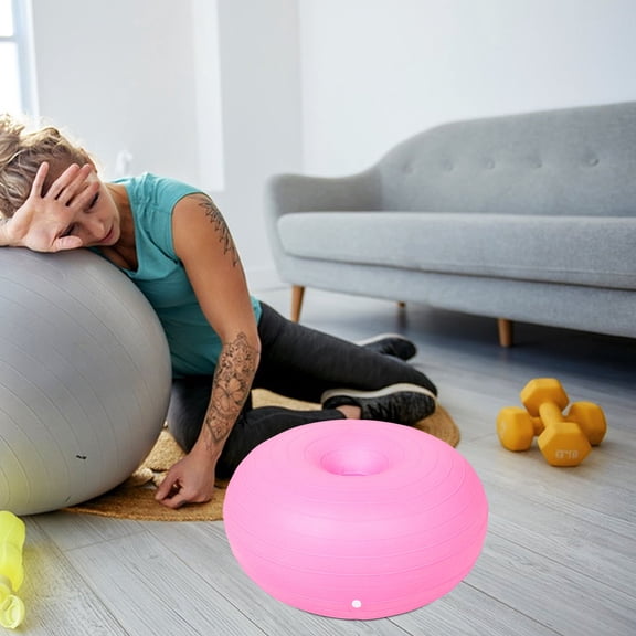 HEATSHAKING Pilates Ball For Women Pink Soft Material For Daily Workout 1Pack