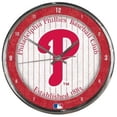 thumbnail image 1 of Horloge Murale Ronde Chromée Philadelphia Phillies, 1 of 1