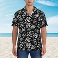 thumbnail image 4 of Balery Snake Print Men's Hawaiian Shirts Short Sleeve Beach Shirt Relaxed Fit Vacation Button Down Shirts-X-Large, 4 of 9