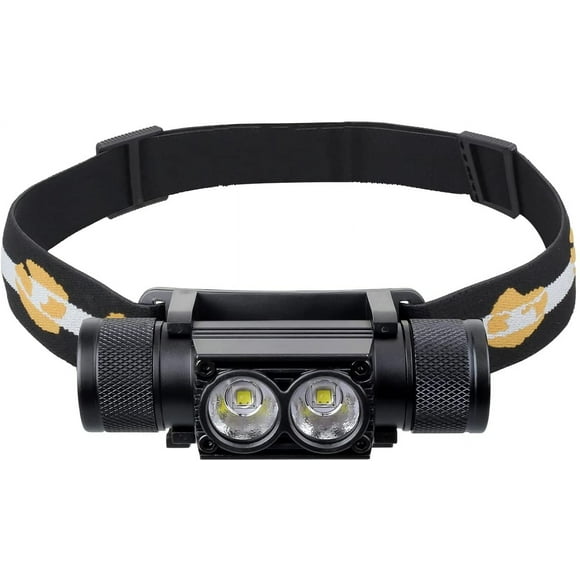 sofirn Headlamp, 1200 Lumen Rechargeable Head Lamp with Two Bright LEDs, Waterproof Headlight for Adults, for Camping, Running, Hiking, Emergency, Outdoor, Hard Hat