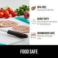 thumbnail image 5 of GORILLA GRIP Oversized 100% BPA Free Reversible Kitchen Cutting Board Set of 3, Juice Grooves, Dishwasher Safe, Turquoise, 5 of 9