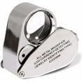 thumbnail image 1 of SNNROO Folding 40x Magnifying Glass with LED Light for Jewelry Inspection and Currency Authentication, 1 of 5