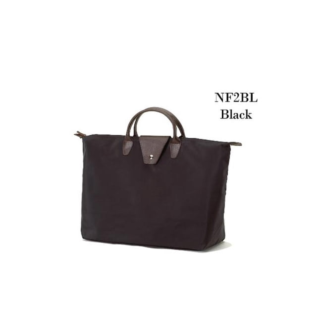 Joann Marrie Designs NF2BL Sac Pliable à Poignée Courte - Noir - Lot de 2