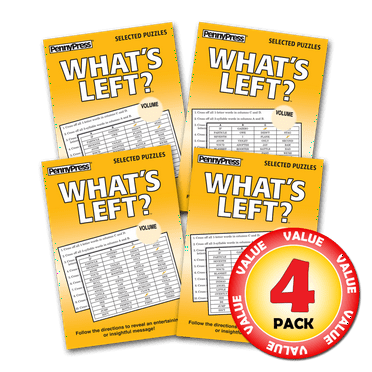 Penny Press What's Left Puzzles 4-Pack (Paperback) (New)