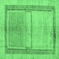thumbnail image 1 of Ahgly Company Indoor Square Oriental Emerald Green Modern Area Rugs, 4' Square, 1 of 4