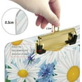 thumbnail image 3 of FMSHPON White Daisy Flower Blue Clipboard Hardboard Wood Nursing Clip Board and Pull for Standard A4 Letter 13x9 inches, 3 of 7