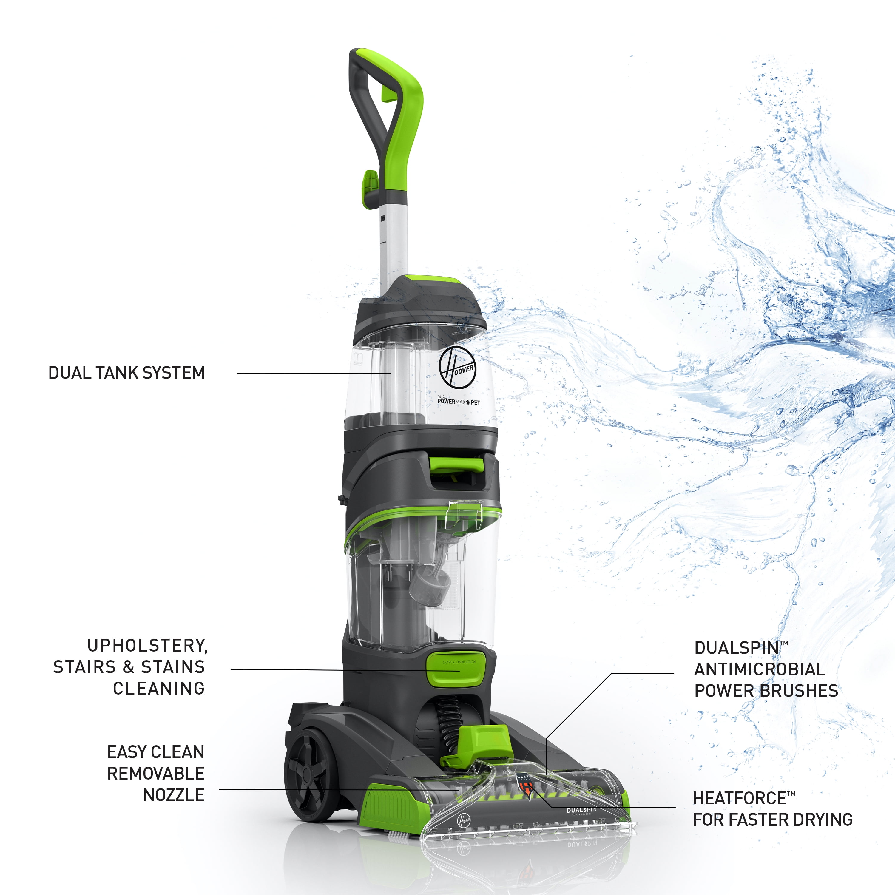 Hoover Dual Power Max Pet Carpet Cleaner Fh51001 Belt Review Home Co