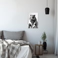 thumbnail image 4 of ZHONGYUTONG Funny Animal Canvas Wall Art Bathroom Pictures Wall Decor Black and White Capybara Painting for Toilet Decor Framed (24.00" x 36.00"), 4 of 5