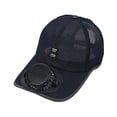 thumbnail image 3 of Sombreros de visera con ventilador con energía solar/carga USB para correr, viajes, senderismo, 3 of 8