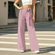 thumbnail image 1 of WILLBEST Pantalones Casuales de Mujer, Pantalones de Pierna Ancha con Lazo para Una Comodidad Versátil y Un Estilo Cotidiano. Extra Grande, 1 of 4