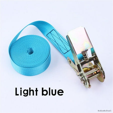 

1/2/3/4/5M Car Tie Down Strap Ratchet Belt Luggage Bag Lashing With Metal Buckle