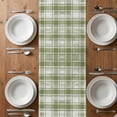 thumbnail image 4 of Table Runner 48 Inches Long for Kitchen Dining, Sage Green Plaid Dresser Scarf Farmhouse, Dining Table Decorations for Wedding/Parties, Modern Art Checkered Farmhouse 13 x 48 In, 4 of 8