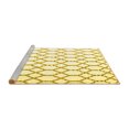 thumbnail image 2 of Ahgly Company Machine Washable Indoor Square Trellis Yellow Contemporary Area Rugs, 7' Square, 2 of 4