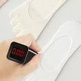 thumbnail image 6 of Womens Toe Separated Invisible Socks Breathable Cotton Silicone Grip Antislip Low Cut Not Show Design Boat Socks Hosiery, 6 of 9