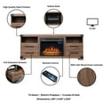 thumbnail image 4 of Richmond 60" Fireplace with 2 Drawers and 2 Shelves, 4 of 5