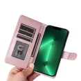 thumbnail image 4 of JTCASES Compatible with iPhone 13 Pro 6.1 inch Case Wallet Flip Folio Case [Kickstand] with RFID Blocking Card Holders [Shockproof] and Wrist Strap Phone Cover for Men Women Girls, Rosegold, 4 of 13