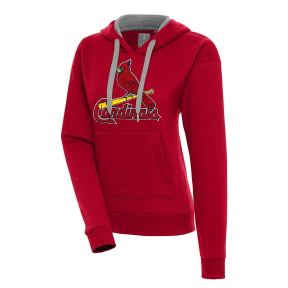 Women's Antigua  Red St. Louis Cardinals Victory Pullover Hoodie