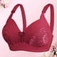 thumbnail image 2 of Gibobby Lenceria para mujer sexy Día de San Valentín Sujetador de encaje Sexy a la para mujer, ropa interior cómoda de talla grande a la , sujetador transpirable para muj(Rojo, 48), 2 of 5