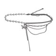 thumbnail image 1 of LYMAYTER Collier pour Femmes Collier pour Femmes - Multi - Couches, Perles Artificielles, Papillons à Franges, 1 of 7