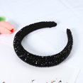 thumbnail image 6 of Unique Bargains Bling Padded Hairband Sparkle Faux Crystal Headbands Black, 6 of 7