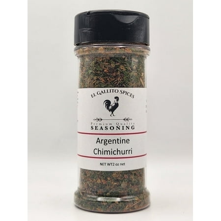 El Gallito Spices Argentinian Chimichurri Seasoning, Premium Blend, 2 oz, BPA Free Plastic Jar