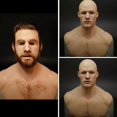 thumbnail image 3 of Latex Realistic Mans Face Cover Mask Male Fancy Dress Cosplay Halloween Party Props (Hair), 3 of 5