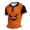 1#Orange, variant on IAJDKMEK Halloween Men's Polo Short SleeveShirt - Soft Fabric Button-Down Shirt, Ideal Summer Shirt for Daily Casual, Holiday Wear, Golf Shirt & Costume,Black L
