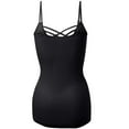 thumbnail image 3 of Women's Lattice Triple Criss-Cross Seamless Cami Long Ttank tops., 3 of 4