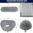 thumbnail image 2 of 20+ Ft High Reach Ceiling Fan Duster & Cobweb & Corner Brush Duster with 3-14 ft Spliceable Pole Microfiber Feather Duster for Spider Web, High Ceiling, Blinds, Furniture Cleaning Tool Kit, 2 of 7