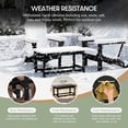 thumbnail image 4 of WestinTrends Malibu Patio Outdoor Coffee Table – 35" All-Weather Poly Lumber Adirondack Porch Table, Black, 4 of 14