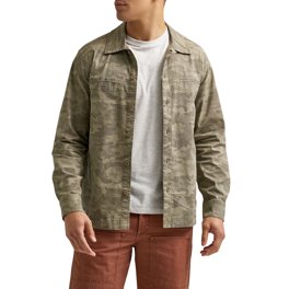 Russell Collection Men's Easy Care Oxford Shirt - Short Sleeve, Silver Gray, 70/30 Cotton Poly Blend