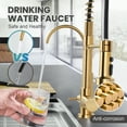 thumbnail image 2 of WOWOW Pull Down Sprayer Kitchen Faucet with Drinking Water Filter, 2 of 7