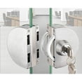 thumbnail image 3 of Cerradura de puerta de vidrio doble de acero inoxidable 304, ambos lados abren ganchos de puerta sin marco para vidrio de 10-12 mm de espesor, 3 of 5