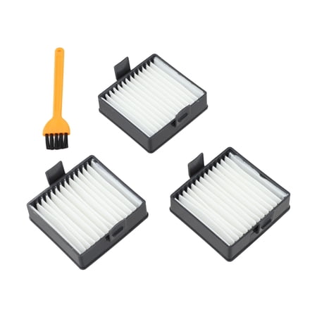 Filter Set Compatible For Hoover AH46000 For ONEPWR Bagless Cordless Hand Vacuum, 3 Piece Replacement Filters With Cleaning Brush, High Filtration For Fine Dust