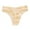 Beige, variant on Posijego T Back Thongs for Women Floral Lace High Waisted Thong Panties Ladies G-String Comfort Underwear