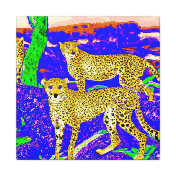 Cheetah Pop Art Icon - Canvas